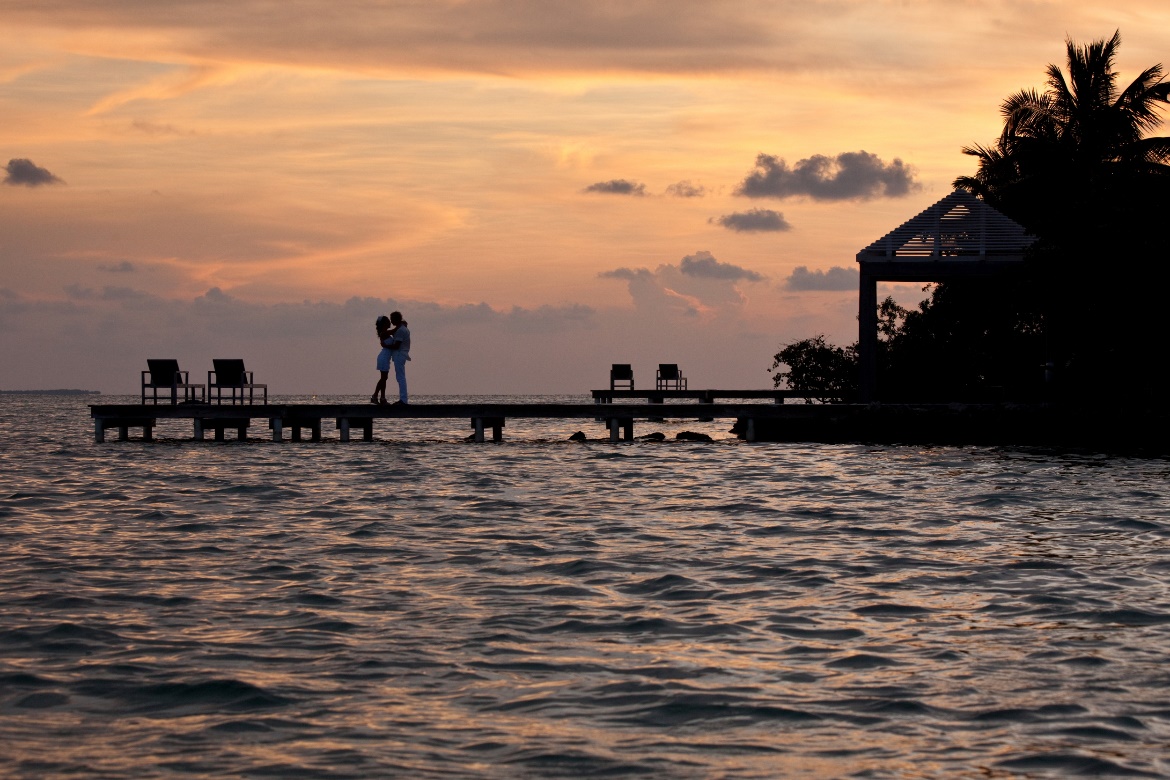 Belize Vacation Romantic Sunset