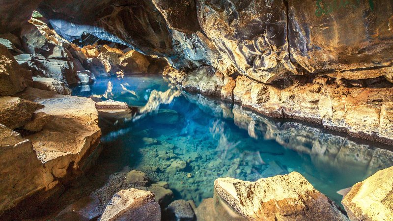 Visit Grjtagj Cave, One Of Iceland's Famous Public Hot Springs 
