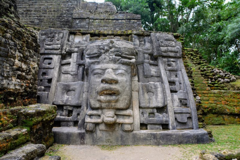 The Mask Temple At Lamanai